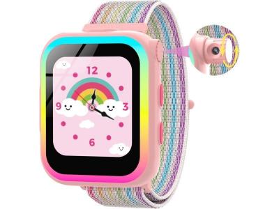 VENDOS85 Montre connect&eacute;e enfant cam&eacute;ra rotative avec podom&egrave;tre/12 jeux/musique/livre de contes