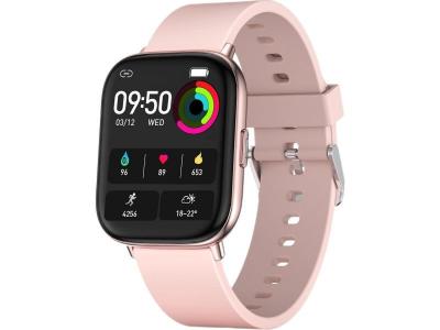  Montre connect&eacute;e intelligente homme, 1,7 pouces ip68 &eacute;tanche rose