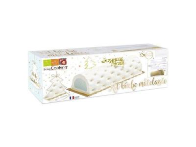 SCRAPCOOKING Moule &agrave; b&ucirc;che de No&euml;l matelass&eacute;e