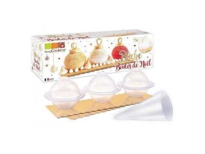 SCRAPCOOKING Kit b&ucirc;che p&acirc;tissi&egrave;re - Boules de No&euml;l -  - couleur variant