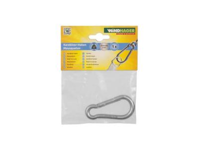 WINDHAGER Mousqueton en acier inoxydable 8,1cm