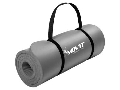 MOVIT  Tapis de gymnastique 190cm x 60cm x 1,5cm, gris