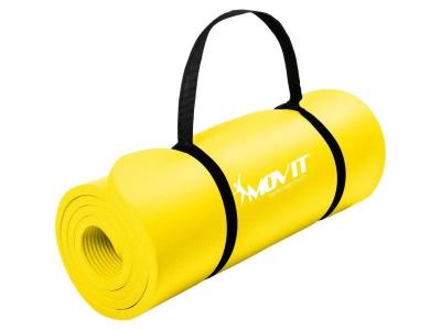MOVIT  Tapis de gymnastique 190cm x 60cm x 1,5cm, jaune