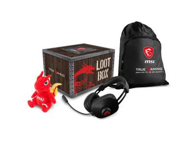 MSI  Loot Box Paket Casque Gamer Noir