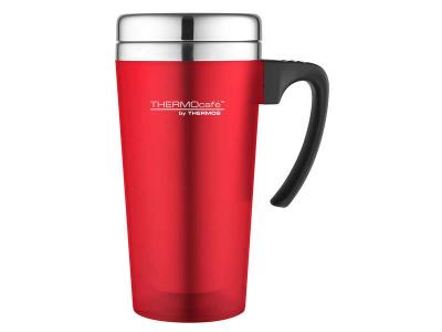 THERMOS Mug isotherme ThermoCaf&eacute; by  soft touch rouge - 42cl - 42.0000