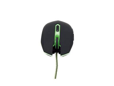 GEMBIRD MUSG-001-G - Souris - droitiers et gauchers - optique - 6 boutons - filaire - USB - vert