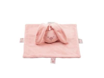 NATTOU Doudou plat lapin Lapidou rose (28 x 28 cm) 