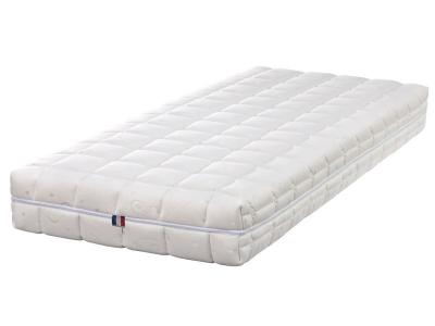  Natural Matelas 140x190 Souple en Latex Naturel 80 Kg/m3 - DEHOUSSABLE - 21 cm - Compatible literies &eacute;lectriques King of Dreams 