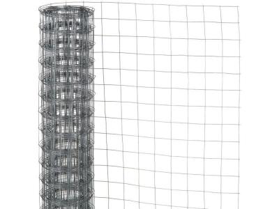 NATURE Grillage m&eacute;tallique carr&eacute; 0,5x2,5 m 13 mm Acier galvanis&eacute;  Gris