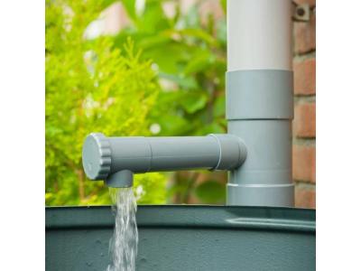 NATURE R&eacute;cup&eacute;rateur d'eau pour descente de goutti&egrave;re - H17,5 x &Oslash;8,5 cm