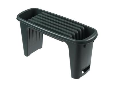 NATURE  Tabouret de jardinage 2-en-1 65,5 x 25 x 34 cm Vert