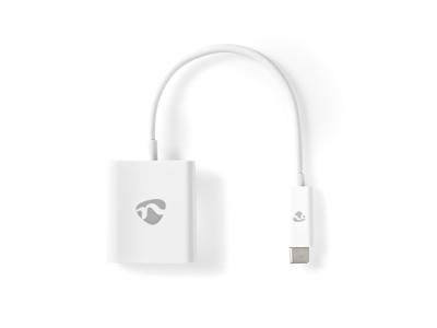 NEDIS  USB-Adapter USB 3.2 Gen1 - USB-C&trade; Stecker, HDMI&trade; Ausgang, 0.20 m, rund, vernickelt, PVC, wei&szlig;