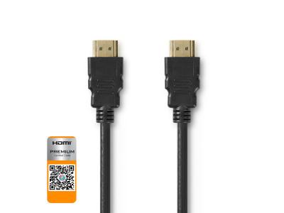 Nedis CVGP34050BK10 c&acirc;ble HDMI 1 m HDMI Type A (Standard) Noir - Neuf