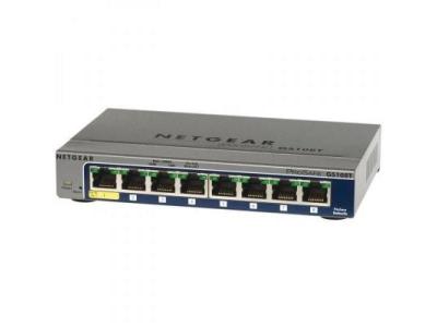 NETGEAR Switch ethernet  gs108t300pes 8 ports gigabit manageable niv.2