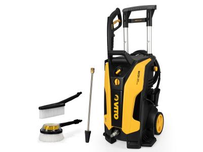 VITO Nettoyeur haute pression 130 bars1800W Tuyau 5m Lance turbo + 2 Brosses R&eacute;servoir d&eacute;tergent int&eacute;gr&eacute;  