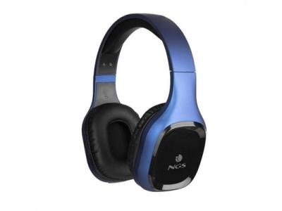 NGS  Artica Sloth Casque Avec fil &sans Arceau Appels/Musique Bluetooth Noir, Bleu
