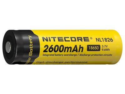 NITECORE  Pile Rechargeable 18650  NL1826 3,7V 2600mAh
