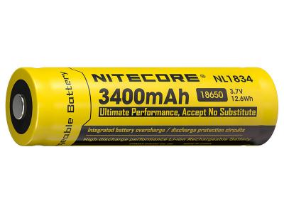 NITECORE  Pile Rechargeable 18650  NL1834 3,7V 3400mAh