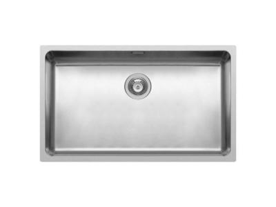  Evier 1 cuve carr&eacute;e en inox 700x400x200mm bonde a panier en inox