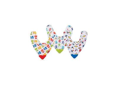 NUBY  id4290 Bandana Bavoir avec massaggiagengive (Couleurs al&eacute;atoires)