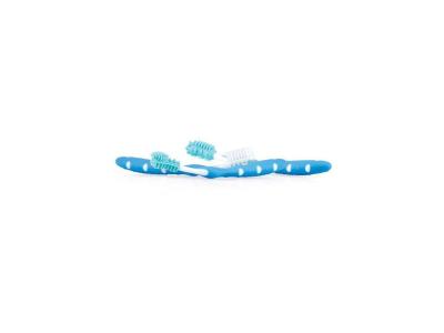 NUBY  lot de 3 brosses a dents - bleu - 3 mois +