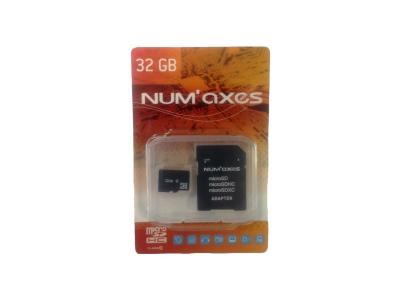 NUM AXES Carte Micro SD 32 Go avec Adaptateur
