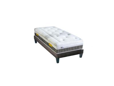 OLYMPE LITERIE  Ensemble DELPHES 90x200 cm Matelas M&eacute;moire de forme + Sommier Bois Ferme