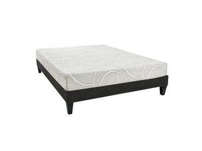 OLYMPE LITERIE Ensemble matelas et sommier Eupraxie - Blanc - 180 x 200 cm