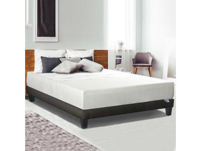  Ensemble sensitive 180x200 cm matelas m&eacute;moire de forme + sommier bois ferme