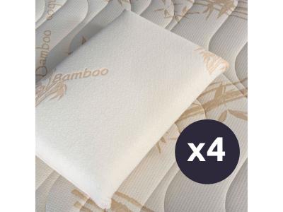 HOME MAISON Lot de 4 oreillers 40x60 M&eacute;moire de forme