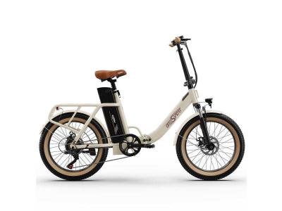 ONESPORT V&eacute;lo &Eacute;lectrique  OT16-2 - Blanc Cass&eacute; - 20 Roues - 250W Moteur - 48V17Ah Batterie