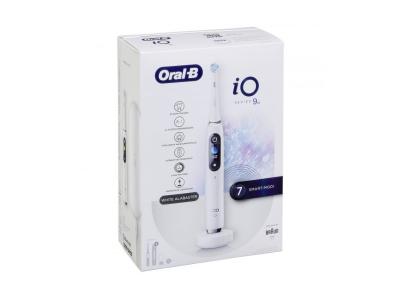 ORAL B Io 9 7 programmes de brossage affichage couleur micro vibrations nettoyage rotatif minuteur blanc