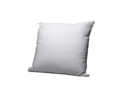 SOMEO Oreiller &eacute;co naturel ferme enveloppe coton bio  65x65 - Blanc