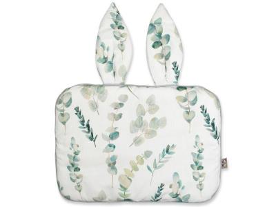 SEVIRA KIDS  - Oreiller Extra Plat Lapin, Eucalyptus Made in France