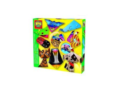 SES CREATIVE  Set de cr&eacute;ation animaux en papier &agrave; plier - 9 animaux