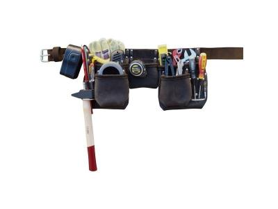 OUTIFRANCE  - Ceinture &agrave; outils pro cuir 11 compartiments