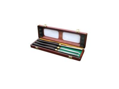 OUTIFRANCE  - 3 Outils de tourneur manche bois Pro