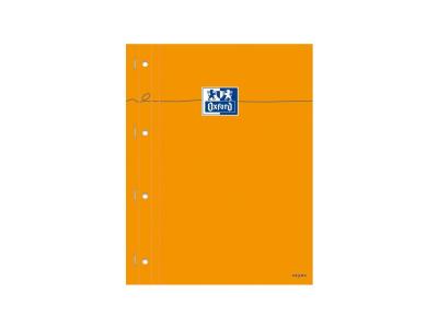 OXFORD  Bloc Agraf&eacute; Cot&eacute;s Perfor&eacute;s, 230 X 297 Mm Papier Blanc Seyes Orange