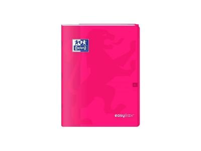 OXFORD  - cahier easybook agraf&eacute; - 24 x 32 cm - 96p seyes - 90g - rose