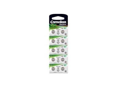 CAMELION Lot de 10 Paquets de 10 piles bouton alcalines AG 1 / LR60 - 1,5 Volt