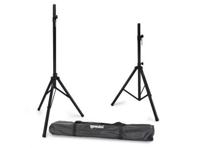 GEMINI Pack de 2 supports d'enceinte tr&eacute;pied avec sac de transport - ST-PACK