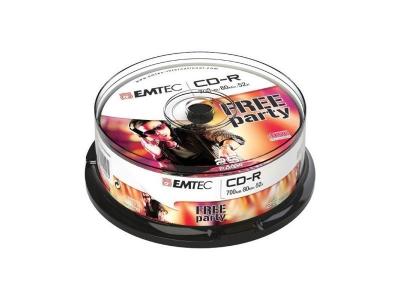 EMTEC Supports de stockage -  - Pack de 25 CD-R 700Mo 52x Cake Box 