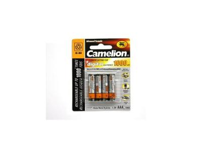 CAMELION  - 4 piles rechargeables ( accus ) AAA / HR03 NiMH 1000mAh