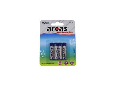 ARCAS Pack de 4 piles  R03 Micro AAA