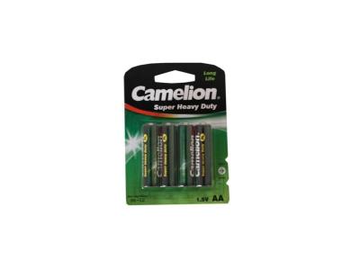 CAMELION  piles AA LongLife 1,5V vert/noir 4 pi&egrave;ces
