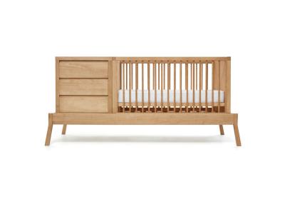 AKITEN RETAIL Pack lit b&eacute;b&eacute; combin&eacute; avec matelas SYA   Bois 70x120 cm