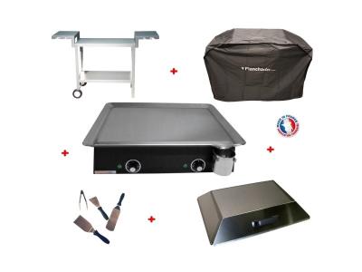 PLANCHAELEC Pack plancha &eacute;lectrique  CLASSIC 600 CARBON - CHARIOT ODEON 600
