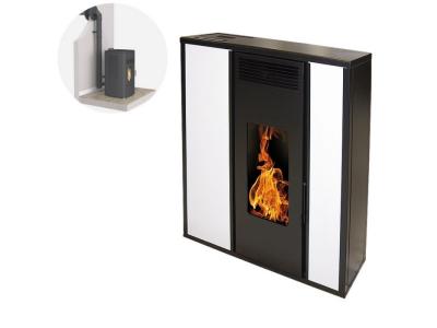 INTERSTOVES Pack Po&ecirc;le &agrave; granules TESSA 10KW Etanche sortie sur le dessus + Conduit Ventouse - Blanc