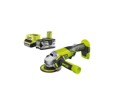 RYOBI Pack Meuleuse d'angle 18 V OnePlus R18AG-0 - 1 batterie 5.0Ah - 1 chargeur rapide 2.0Ah RC18120-150