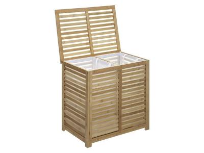 FIVE SIMPLY SMART -Panier &agrave; linge double Sicela bambou